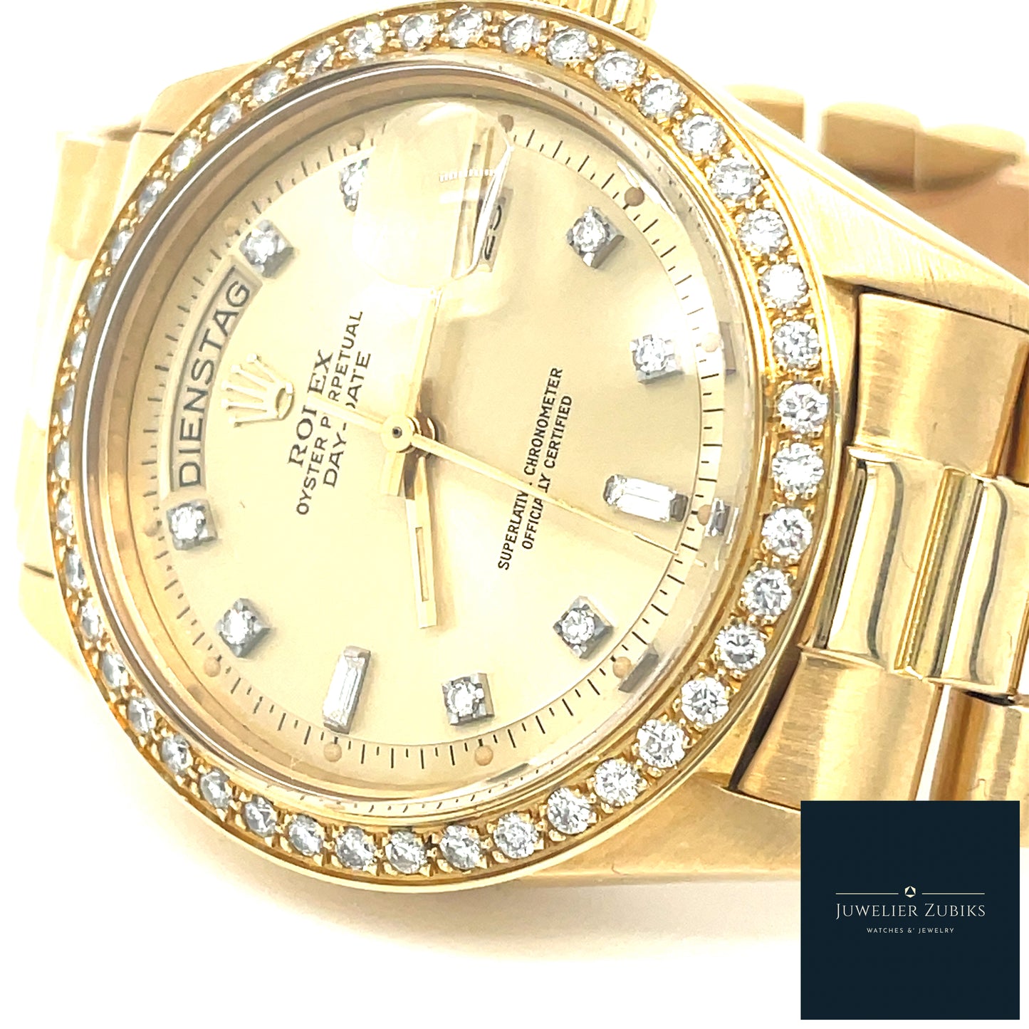 Rolex Day-Date Gelbgold Brillantbesatz
