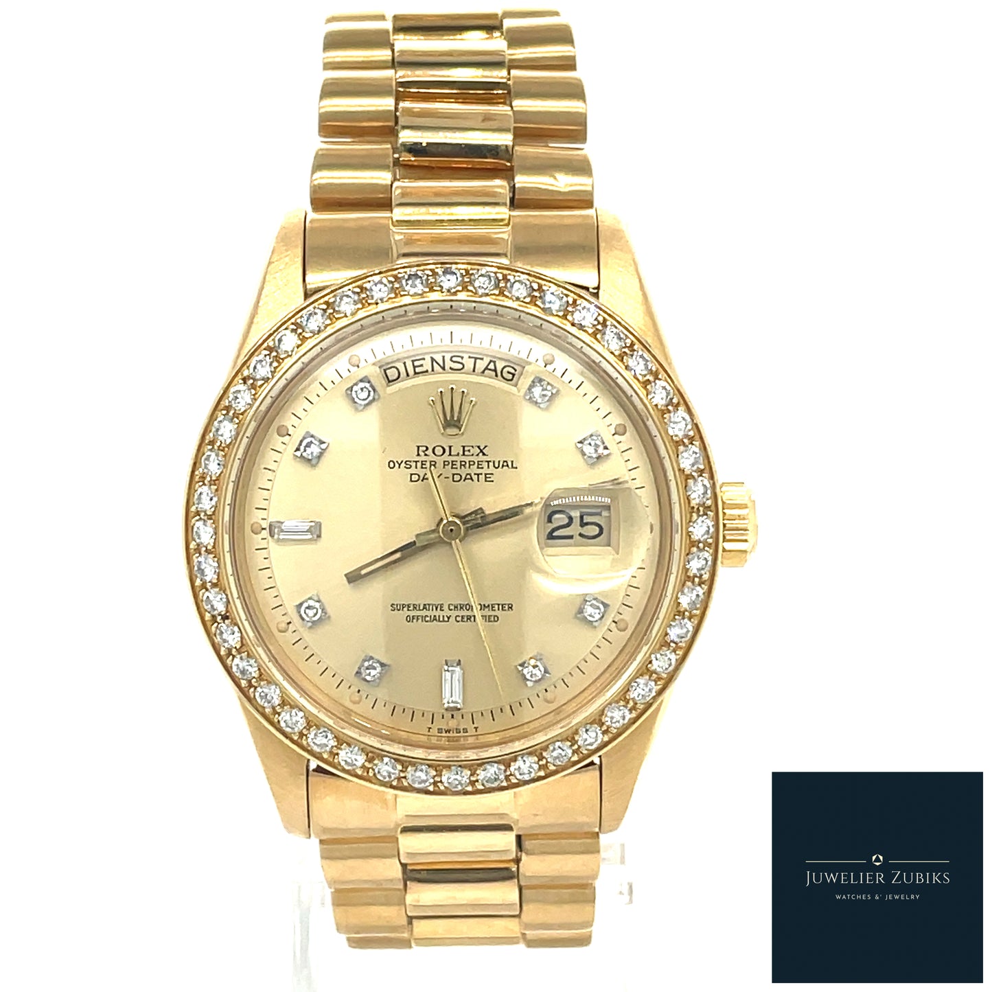 Rolex Day-Date Gelbgold Brillantbesatz