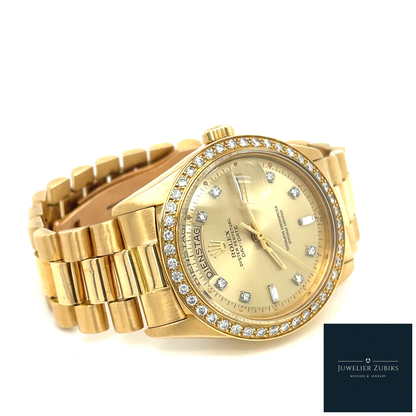 Rolex Day-Date Gelbgold Brillantbesatz