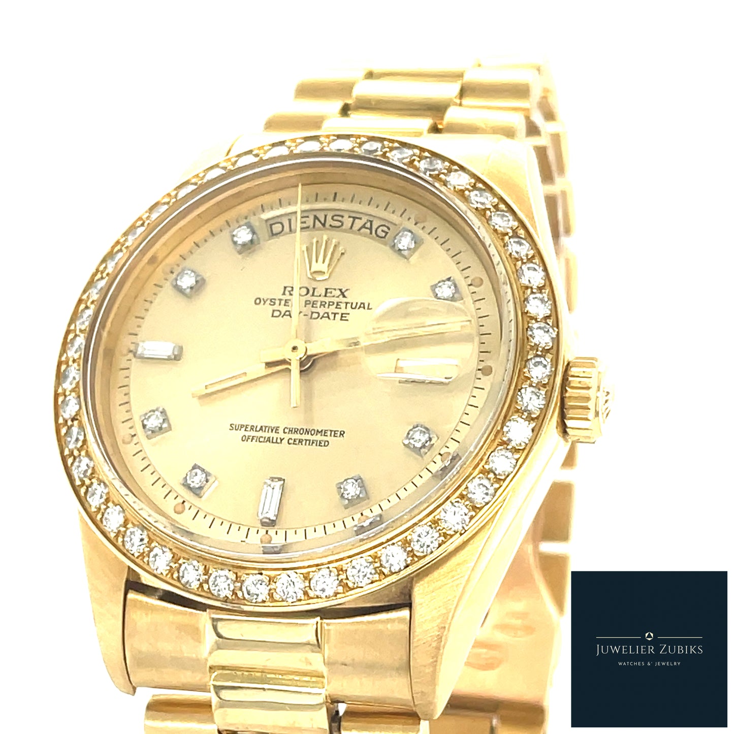 Rolex Day-Date Gelbgold Brillantbesatz