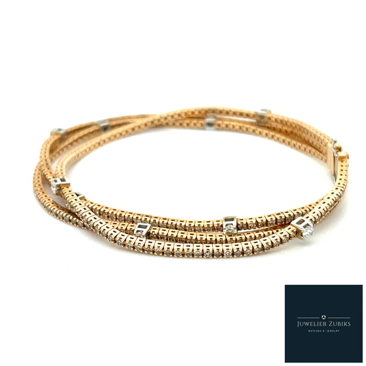 Tennisarmband Brillanten Gelbgold 750