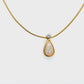 Gelbgold Kette mit Brillant und Opal