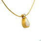 Gelbgold Kette mit Brillant und Opal